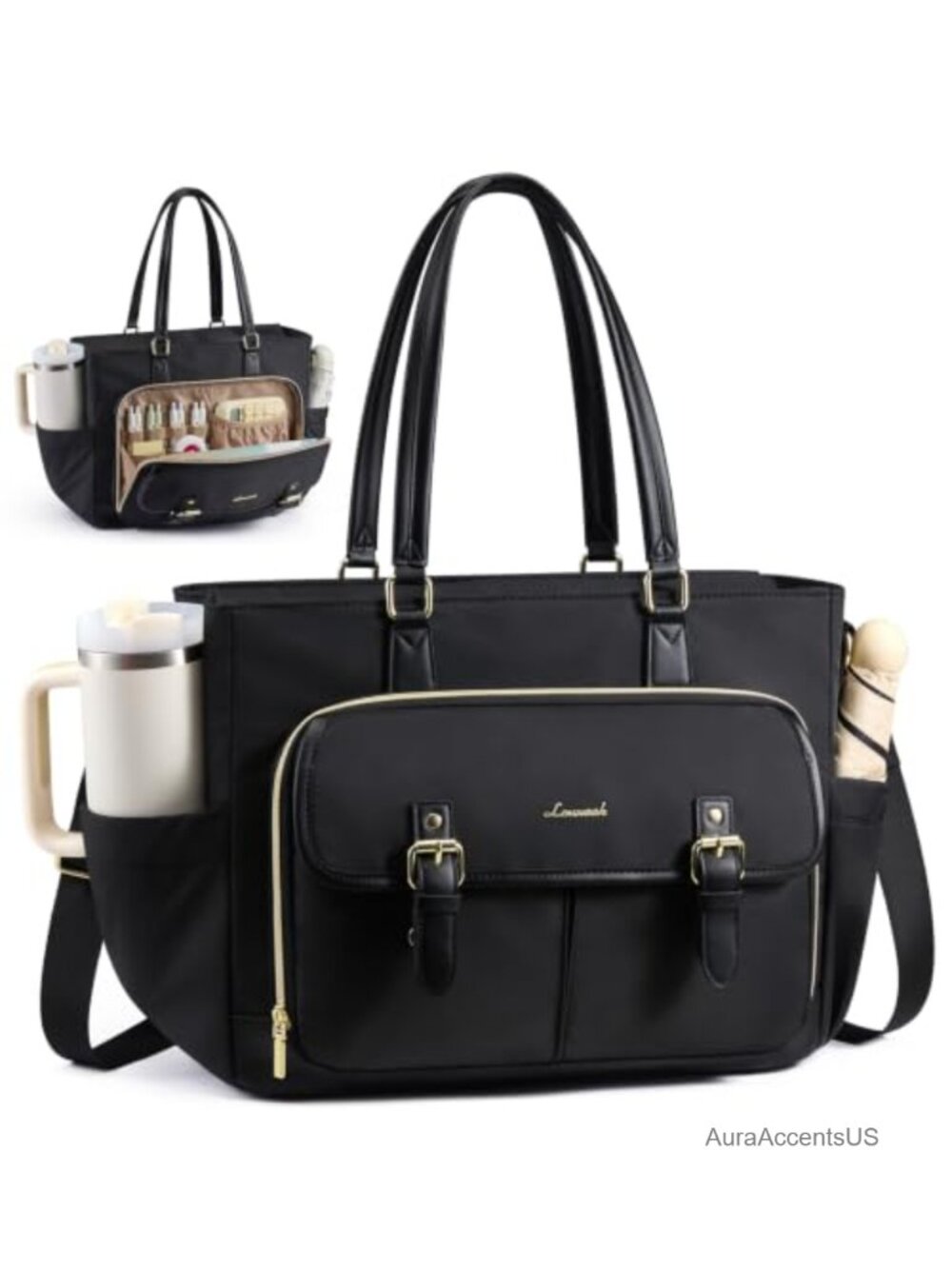 Large Laptop Tote for Women Work Bag 15.6 inch Business Nurse Teacher